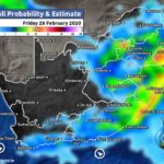 South Africa & Namibia Weather Forecast Maps Friday 28 February 2020