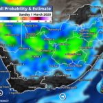 South Africa & Namibia Weather Forecast Maps Sunday 1 March 2020