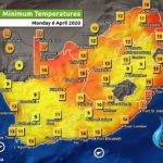 South Africa & Namibia Weather Forecast Maps Monday 6 April 2020