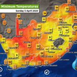 South Africa & Namibia Weather Forecast Maps Sunday 5 April 2020