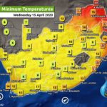 South Africa & Namibia Weather Forecast Maps Wednesday 15 April 2020