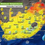 South Africa & Namibia Weather Forecast Maps Wednesday 8 April 2020