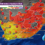 South Africa & Namibia Weather Forecast Maps Sunday 19 April 2020