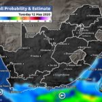 South Africa & Namibia Weather Forecast Maps Tuesday 12 May 2020