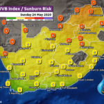 South Africa & Namibia Weather Forecast Maps Sunday 24 May 2020