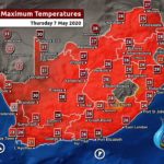 South Africa & Namibia Weather Forecast Maps Thursday 7 May 2020
