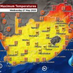 South Africa & Namibia Weather Forecast Maps Wednesday 27 May 2020