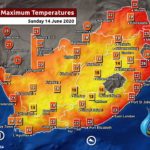 South Africa & Namibia Weather Forecast Maps Sunday 14 June 2020