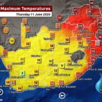 South Africa & Namibia Weather Forecast Maps Thursday 11 June 2020