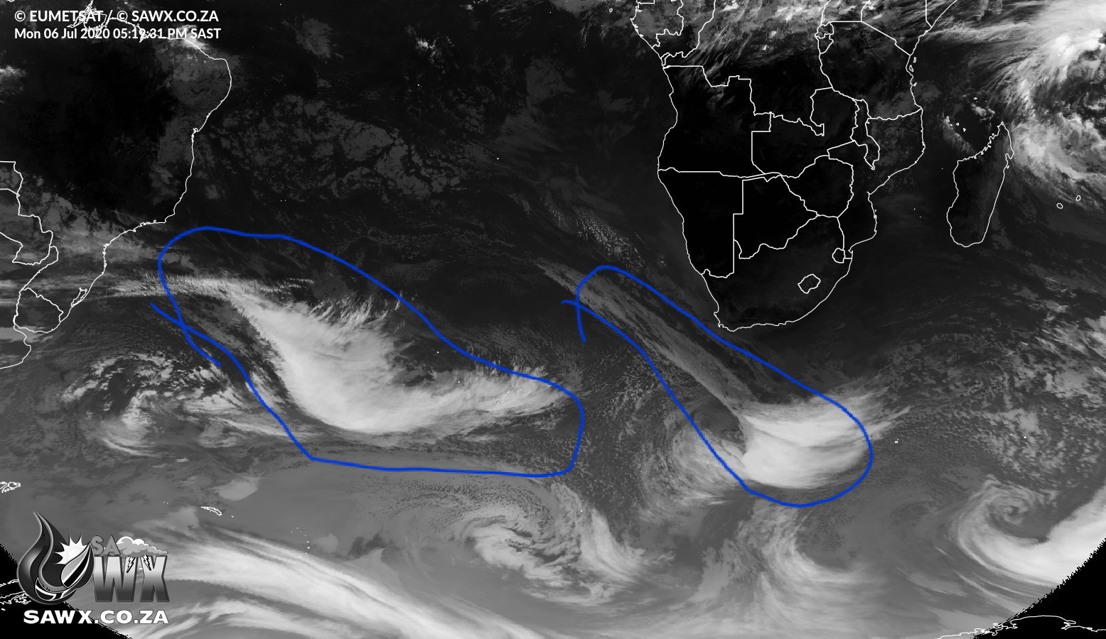 Mammoth Cold Front approaches Southern Africa - Biggest in years 2