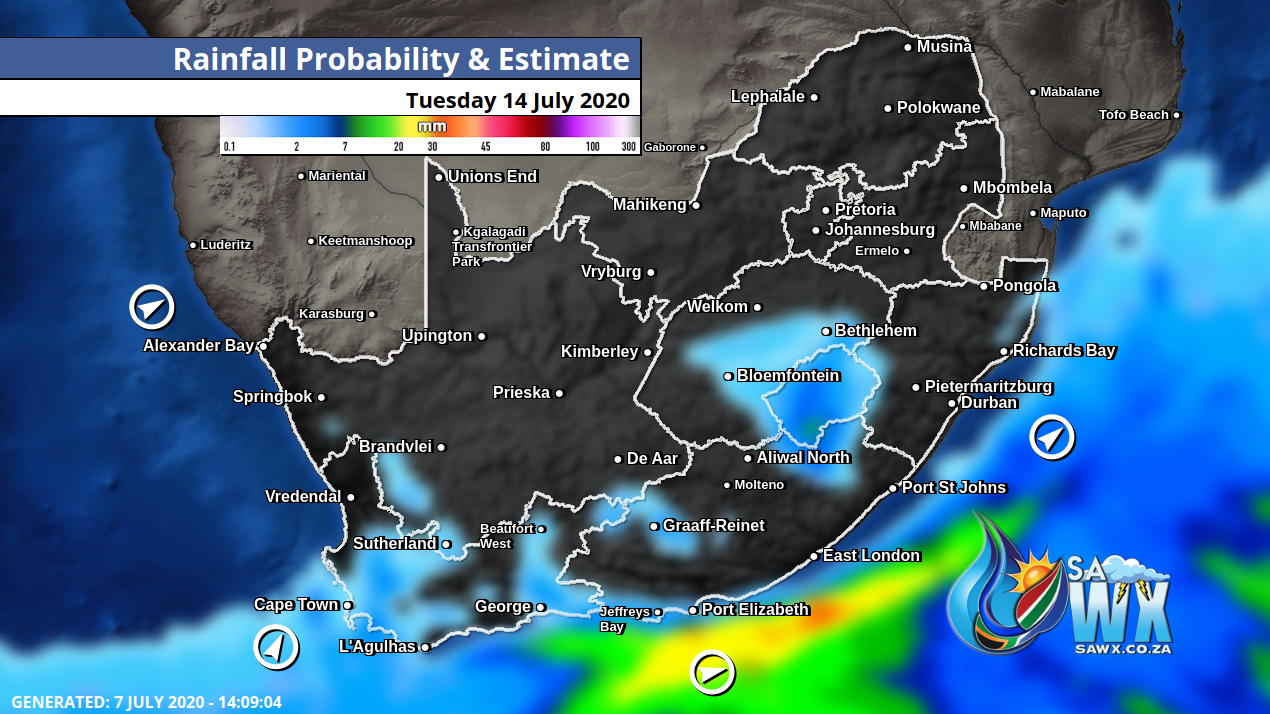 expected snowfall in south africa 2021
