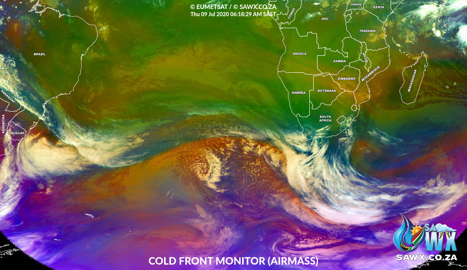 First Weather Warnings issued as Mammoth Cold Fronts start approaching South Africa