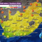South Africa & Namibia Weather Forecast Maps Friday 24 July 2020