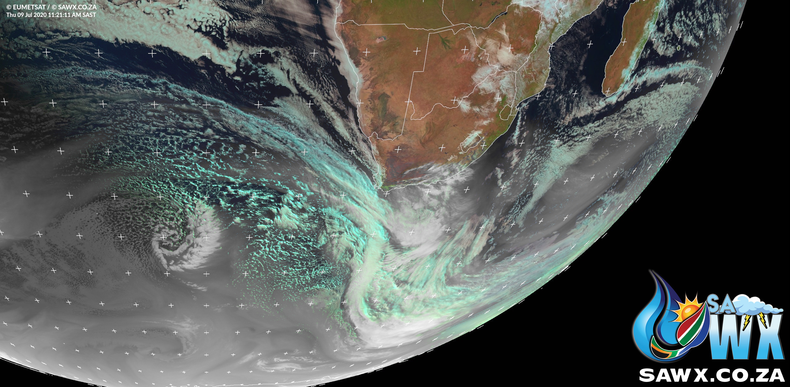 Stunning Satellite Images and Video of the Cold Fronts Impacting South Africa