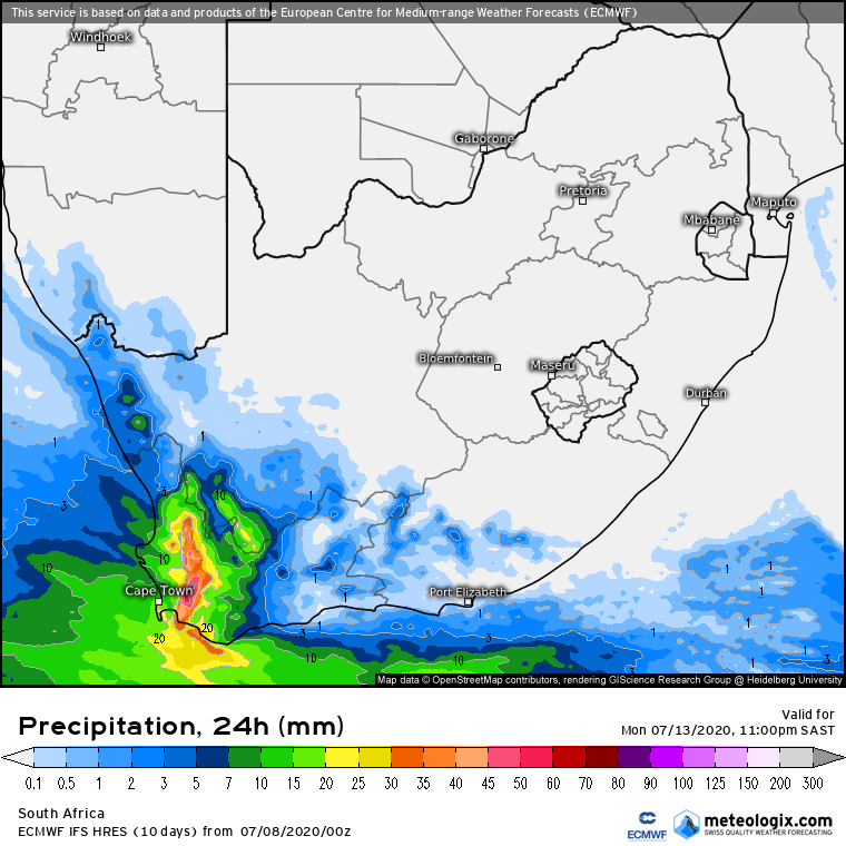 3 Cold Fronts to hit South Africa - Lesotho to see heaviest snowfall of all 9