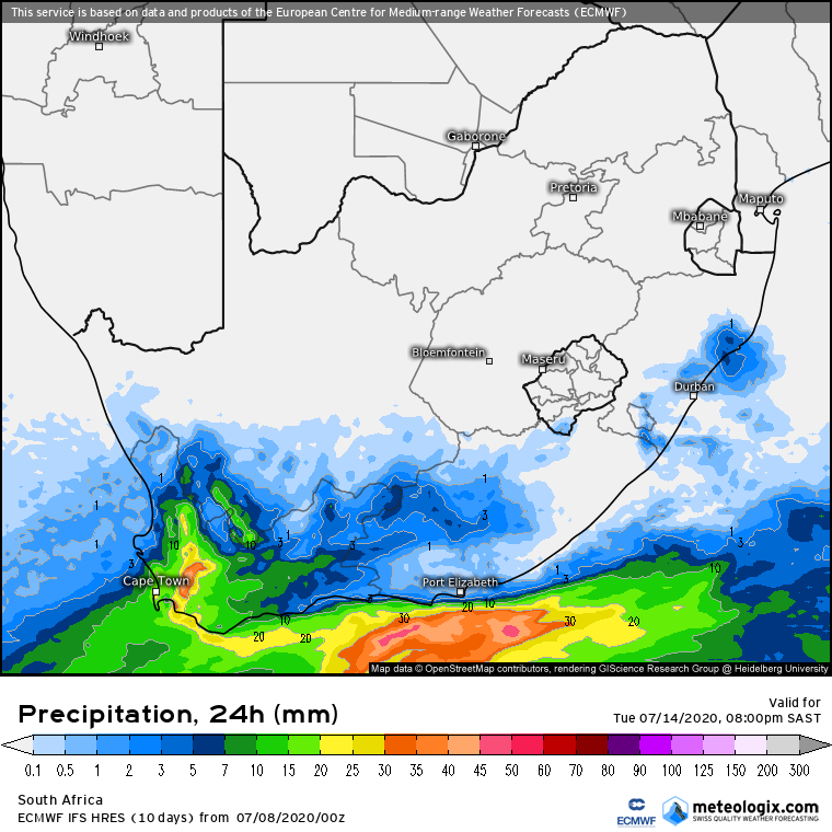 3 Cold Fronts to hit South Africa - Lesotho to see heaviest snowfall of all 10
