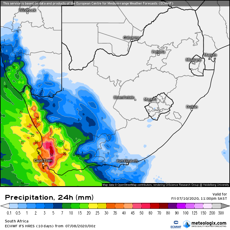 3 Cold Fronts to hit South Africa - Lesotho to see heaviest snowfall of all 7