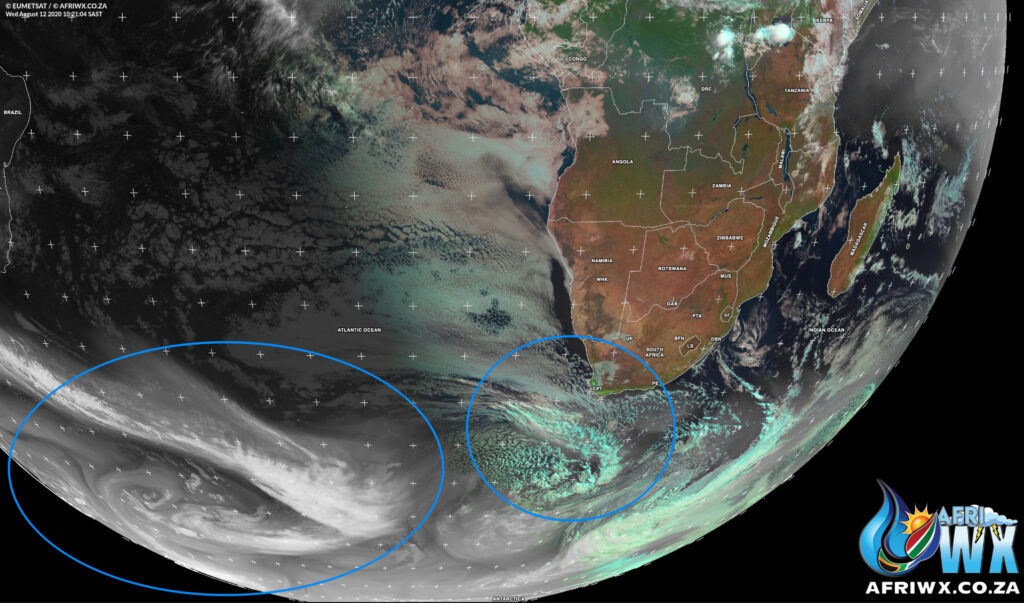 strong cold front heading to south africa
