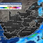 South Africa & Namibia Weather Forecast Maps Friday 7 August 2020