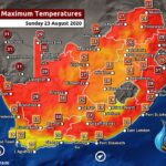 South Africa & Namibia Weather Forecast Maps Sunday 23 August 2020