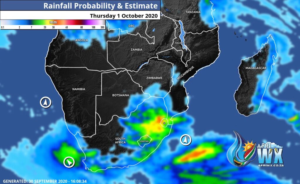 New Southern Africa Rainfall Maps 1