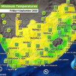 South Africa & Namibia Weather Forecast Maps Friday 4 September 2020