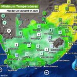 South Africa & Namibia Weather Forecast Maps Monday 28 September 2020