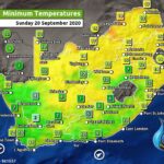 South Africa & Namibia Weather Forecast Maps Sunday 20 September 2020