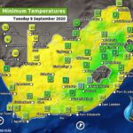 South Africa & Namibia Weather Forecast Maps Tuesday 8 September 2020