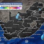 South Africa & Namibia Weather Forecast Maps Wednesday 23 September 2020