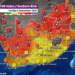 South Africa & Namibia Weather Forecast Maps Sunday 6 September 2020