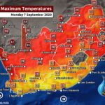 South Africa & Namibia Weather Forecast Maps Monday 7 September 2020