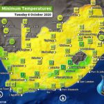 South Africa & Namibia Weather Forecast Maps Tuesday 6 October 2020