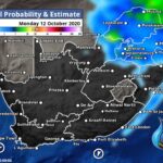 South Africa & Namibia Weather Forecast Maps Monday 12 October 2020