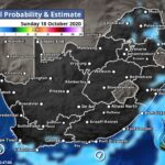 South Africa & Namibia Weather Forecast Maps Sunday 18 October 2020