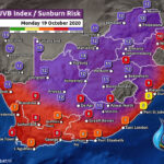 South Africa & Namibia Weather Forecast Maps Monday 19 October 2020