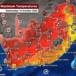 South Africa & Namibia Weather Forecast Maps Wednesday 14 October 2020