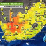 South Africa & Namibia Weather Forecast Maps Saturday 21 November 2020