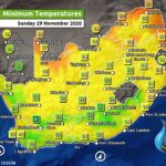 South Africa & Namibia Weather Forecast Maps Sunday 29 November 2020