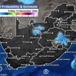 South Africa & Namibia Weather Forecast Maps Friday 13 November 2020