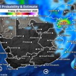 South Africa & Namibia Weather Forecast Maps Friday 20 November 2020