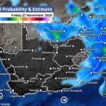 South Africa & Namibia Weather Forecast Maps Friday 27 November 2020
