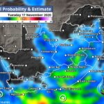 South Africa & Namibia Weather Forecast Maps Tuesday 17 November 2020