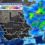 South Africa & Namibia Weather Forecast Maps Wednesday 11 November 2020