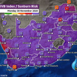 South Africa & Namibia Weather Forecast Maps Monday 30 November 2020
