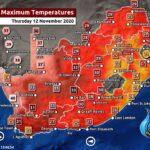 South Africa & Namibia Weather Forecast Maps Thursday 12 November 2020