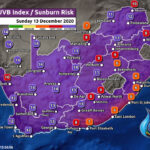 South Africa & Namibia Weather Forecast Maps Sunday 13 December 2020