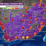 South Africa & Namibia Weather Forecast Maps Sunday 6 December 2020