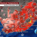 South Africa & Namibia Weather Forecast Maps Sunday 20 December 2020