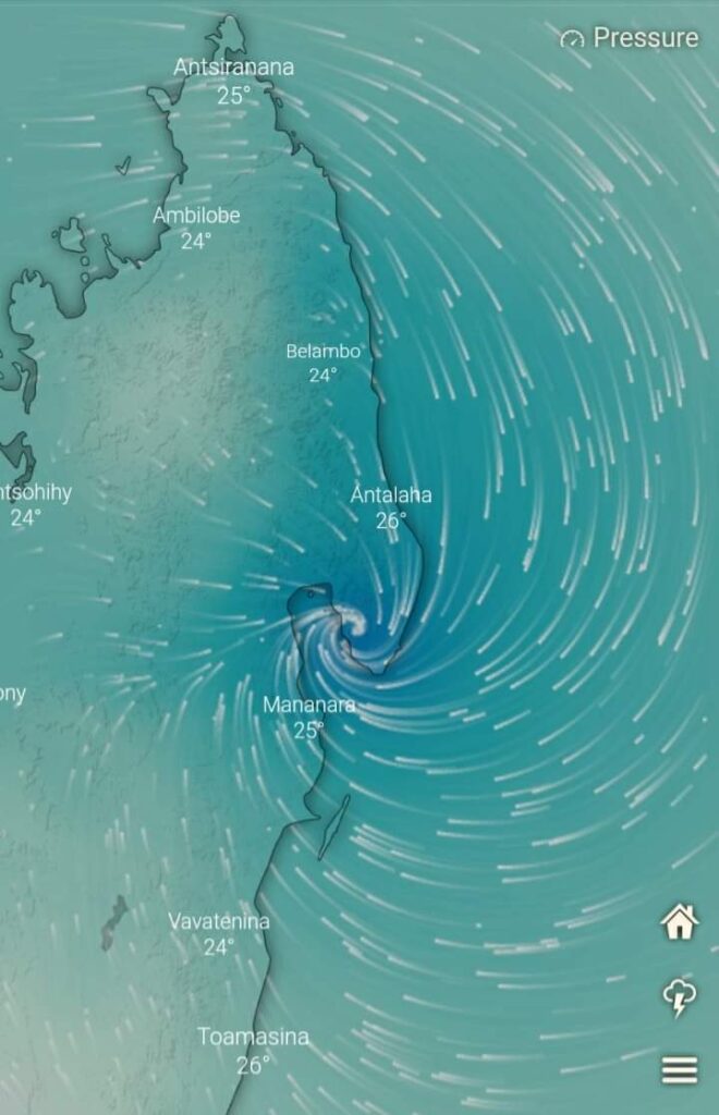 tropical storm cyclone eloise